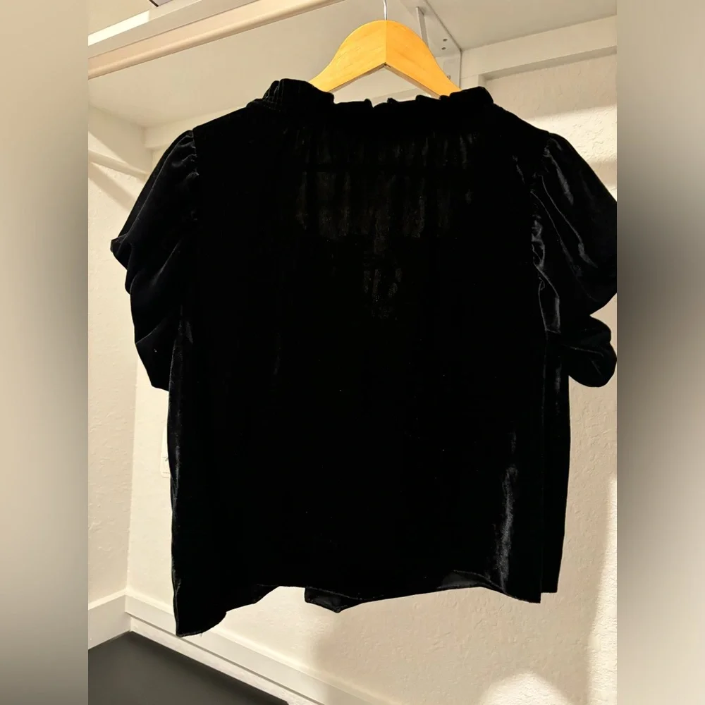 NWT FREE PEOPLE TERESE VELOUR CROP TOP IN BLACK
S - Picture 11 of 12